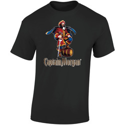 Captain Morgan Retro Graphic Unisex Soft Cotton Black T Shirt
