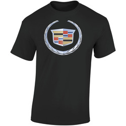 New Hot Sell Logo Cadillac Retro Graphic Unisex Soft Cotton Black T Shirt