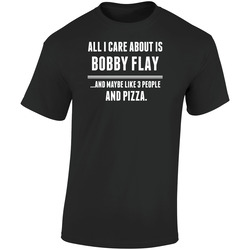 All I Care About Is Bobby Flay Hollywood Walk Of Fame Retro Graphic Unisex Soft Cotton Black T Shirt