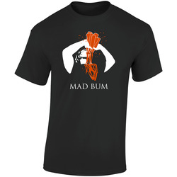 Mad Bum World Series Celebration 5 Beer Chug Retro Graphic Unisex Soft Cotton Black T Shirt