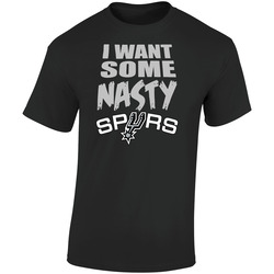 Spurs I Want Some Nasty Retro Graphic Unisex Soft Cotton Black T Shirt