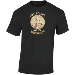 Los Polos Retro Graphic Unisex Soft Cotton Black T Shirt