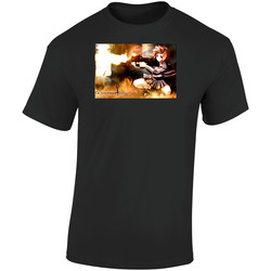 Gunslinger Girl Anime Retro Graphic Unisex Soft Cotton Black T Shirt Gunslinger Girl Anime Retro Graphic Unisex Soft Cotton Black T Shirt