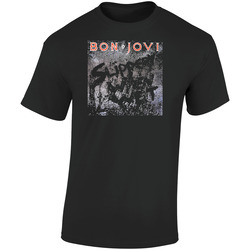 Bon Jovi Slippery When Wet Retro Graphic Unisex Soft Cotton Black T Shirt