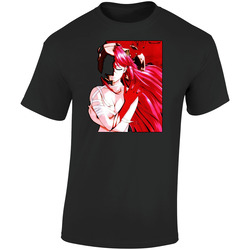 Elfen Lied Anime Retro Graphic Unisex Soft Cotton Black T Shirt Elfen Lied Anime Retro Graphic Unisex Soft Cotton Black T Shirt