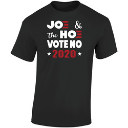 Joe And The Hoe Vote No 2020 Retro Graphic Unisex Soft Cotton Black T Shirt