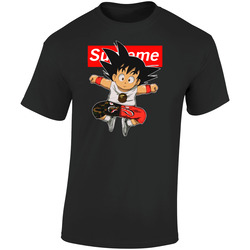 Suprm Retro Graphic Unisex Soft Cotton Black T Shirt