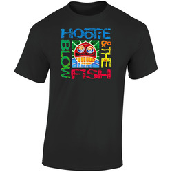 Hootie  9dfjd15254 A Retro Graphic Unisex Soft Cotton Black T Shirt