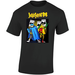 Jay And Silent Bob Retro Graphic Unisex Soft Cotton Black T Shirt