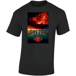 Stranger Things Season 2 Poster Netflix Fan Retro Graphic Unisex Soft Cotton Black T Shirt