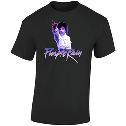 Purple Rain Movie Retro Graphic Unisex Soft Cotton Black T Shirt