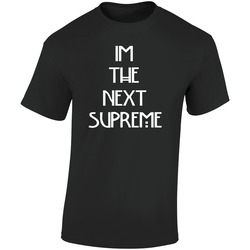 Imthenextsupremeeeee Retro Graphic Unisex Soft Cotton Black T Shirt