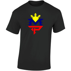 Manny Pacquiao Pinoy Boxing Logo Retro Graphic Unisex Soft Cotton Black T Shirt