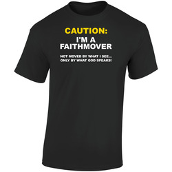 Im A Faith Mover Retro Graphic Unisex Soft Cotton Black T Shirt