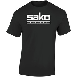 Sako Sniper Black Retro Graphic Unisex Soft Cotton Black T Shirt
