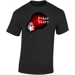 New Pokerstars Logo Poker Shark Texas Holdem Retro Graphic Unisex Soft Cotton Black T Shirt