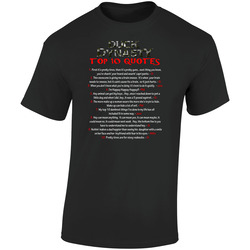 Duck Dynasty Tv Show Top 10 Quotes Retro Graphic Unisex Soft Cotton Black T Shirt