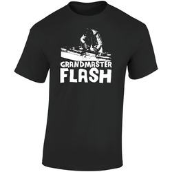 Grandmaster Flash Hip Hop Rap Retro Graphic Unisex Soft Cotton Black T Shirt