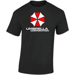 Resident Evil Umbrella Corporation Retro Graphic Unisex Soft Cotton Black T Shirt