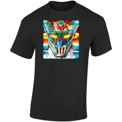 Mazinger Z Battered Retro Graphic Unisex Soft Cotton Black T Shirt Mazinger Z Battered Retro Graphic Unisex Soft Cotton Black T Shirt