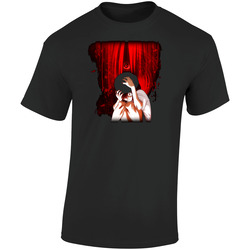 Elfen Lied Japanese Anime Retro Graphic Unisex Soft Cotton Black T Shirt Elfen Lied Japanese Anime Retro Graphic Unisex Soft Cotton Black T Shirt
