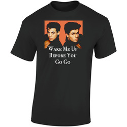 Wham! Go Go 80s Retro Graphic Unisex Soft Cotton Black T Shirt