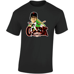 Will Clark Retro Baseball Caricature Retro Graphic Unisex Soft Cotton Black T Shirt