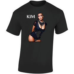 Kim Kardashian Retro Graphic Unisex Soft Cotton Black T Shirt