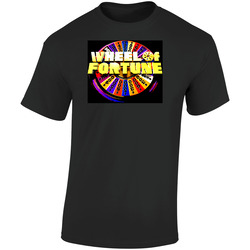 Wheel Of Fortune Tv Show Retro Graphic Unisex Soft Cotton Black T Shirt