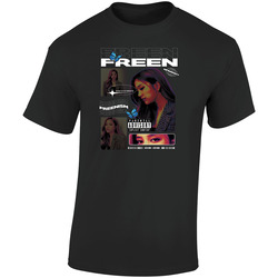 Frnism Retro Graphic Unisex Soft Cotton Black T Shirt