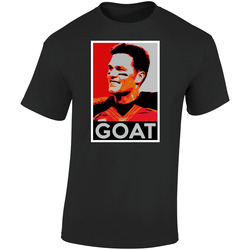 Tom Brady Goat Hope Poster Tampa Bay Football Fan Retro Graphic Unisex Soft Cotton Black T Shirt