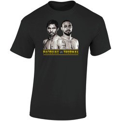 Pacquio Vs Thurman Fight Welterweight T Retro Graphic Unisex Soft Cotton Black T Shirt