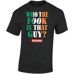 Who The Fook Irish Black Retro Graphic Unisex Soft Cotton Black T Shirt