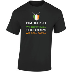 Irish Retro Graphic Unisex Soft Cotton Black T Shirt
