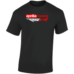 Aprilia Rsv4 Racing Black Retro Graphic Unisex Soft Cotton Black T Shirt