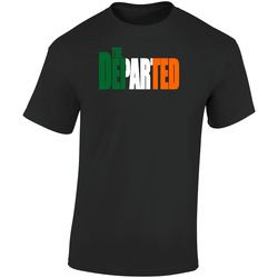 The Departed Irish Flag Retro Graphic Unisex Soft Cotton Black T Shirt