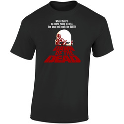 Dawn Of The Dead Romero Zombie Movie Retro Graphic Unisex Soft Cotton Black T Shirt