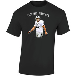 Sebastian Janikowski Oakland Football Big Perogie Retro Graphic Unisex Soft Cotton Black T Shirt