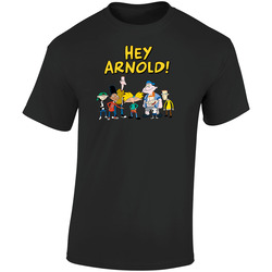 Hey Arnold Retro Graphic Unisex Soft Cotton Black T Shirt