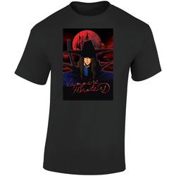 Vampire Hunter D Anime Tv Show  Cool Fan Retro Graphic Unisex Soft Cotton Black T Shirt