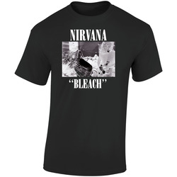 Hot Item 1989 Nirvana Bleach Album Retro Graphic Unisex Soft Cotton Black T Shirt