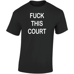 Fuck This Court Funny The People Vs Larry Flynt Popular Movie Retro Graphic Unisex Soft Cotton Black T Shirt