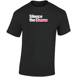 Silence The Shame Campaign Retro Graphic Unisex Soft Cotton Black T Shirt