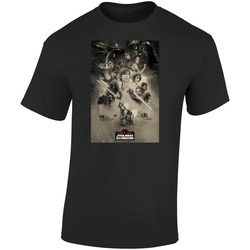 Star Wars 40th Anniversary Movie Poster Sci Fi Cult Classic Retro Graphic Unisex Soft Cotton Black T Shirt
