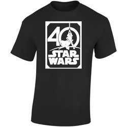 Star Wars 40th Anniversary Trending Retro Graphic Unisex Soft Cotton Black T Shirt