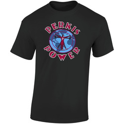 Perkis Power Popular Heavyweights Fun Movie Retro Graphic Unisex Soft Cotton Black T Shirt