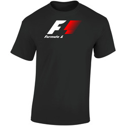 F1 Black  Tee Retro Graphic Unisex Soft Cotton Black T Shirt