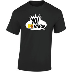 Mtv Yo Raps Black Retro Graphic Unisex Soft Cotton Black T Shirt