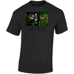 Mongo Only Pawn In Game Of Life Alex Karras Blazing Saddles Retro Graphic Unisex Soft Cotton Black T Shirt