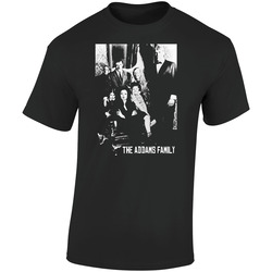 The Addams Family Photo Tv Show Retro Graphic Unisex Soft Cotton Black T Shirt